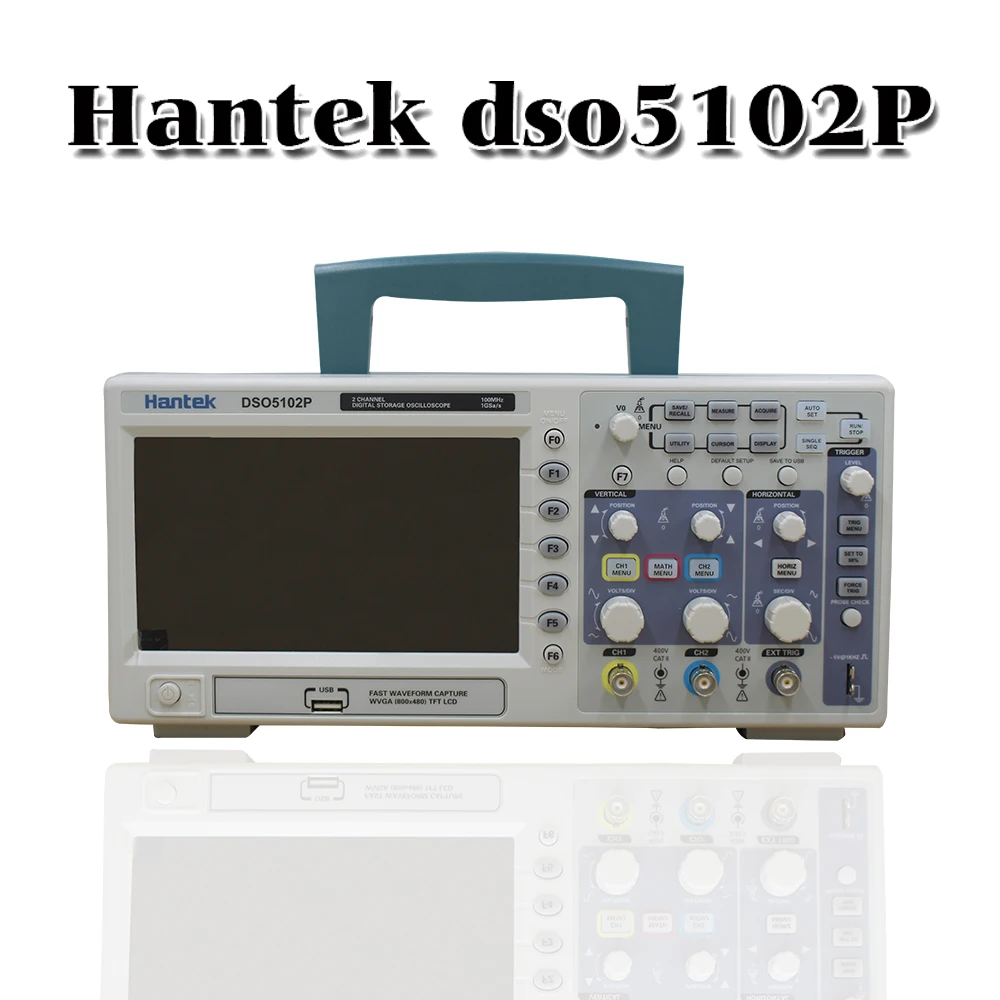 Цифровой осциллограф Hantek Dso5102p 100 МГц 2 канала 1gsa/s 7 ''Tft Lcd лучше чем Ads1102cal +|digital