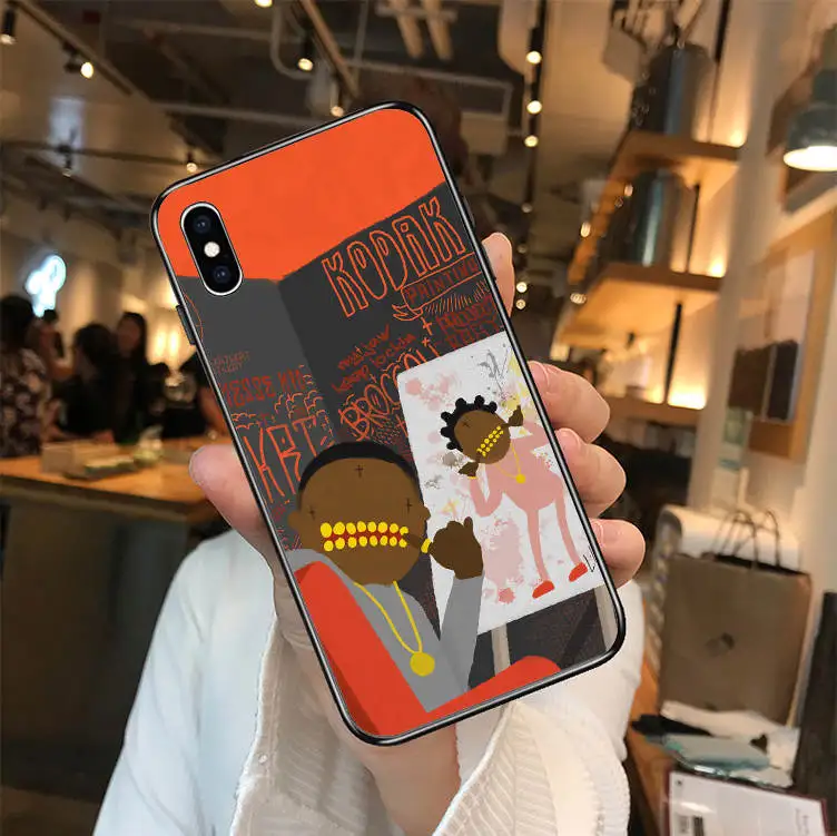 TPU Kodaks черный рэпер Мягкий Силиконовый ТПУ чехол для телефона для iPhone MAX XR XS X10 5 5S 5SE 6 6S 7 8 6Plus 7Plus 8Plus - Цвет: TPU