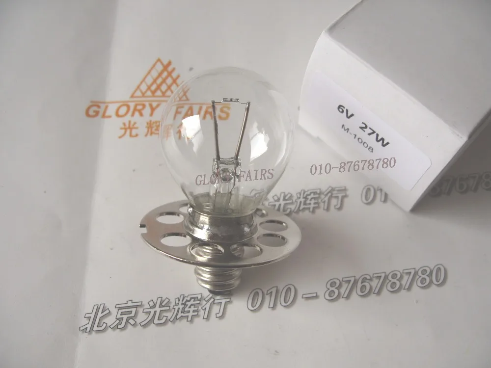 Для офтальмологической лампы HS366 6V 4.5A 6V27W OP2366 P44S для Haag прямой стробоскопический