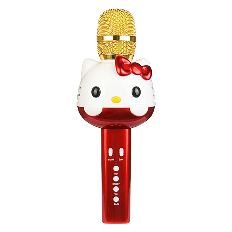 10 шт./лот U63 мультфильм кошка hello kitty Bluetooth Беспроводная машина караоке микрофон