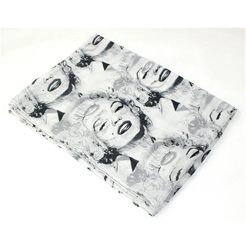 Леди Мэрилин Монро печати шифон шарф длинная шея коллокации вуаль шаль |