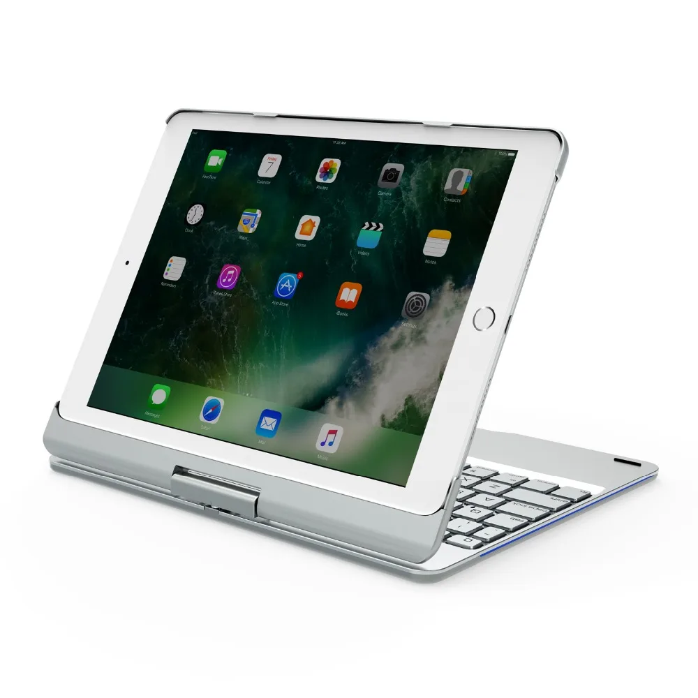 360 градусов алюминиевая Bluetooth клавиатура защитный чехол с подставкой для iPad Air 10,5 Pro 10,5