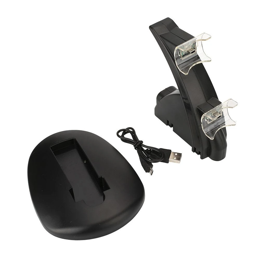 Amzdeal светодиодный свет двойной слот для Mini USB док станция зарядки стенд держатель