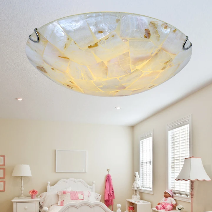 Continental Pastoral shell lamp lights bedroom ceiling bathroom hall balcony aisle porch lighting the Mediterranean | Обустройство