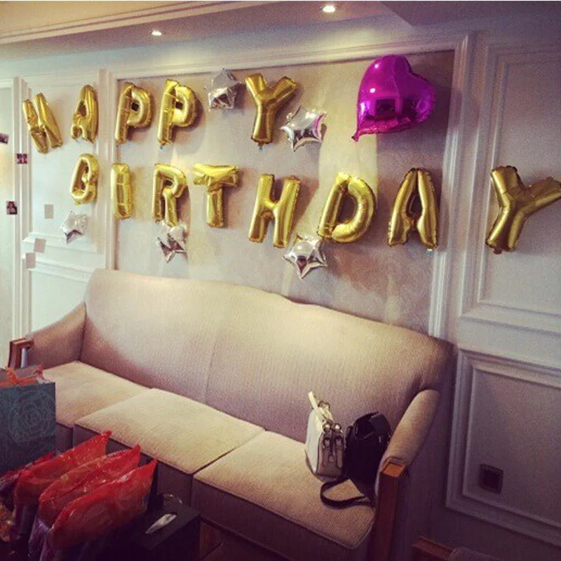 Набор воздушных шаров из алюминиевой фольги с надписью LOVE воздушный шар