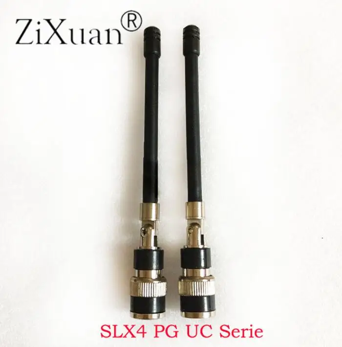 Черный 2 шт BNC 740-790 МГц G2 G3 SLX24 SLX4 Беспроводная микрофонная антенна для Sennheiser EW100G3 Shure беспроводной приемник - Цвет: Черный