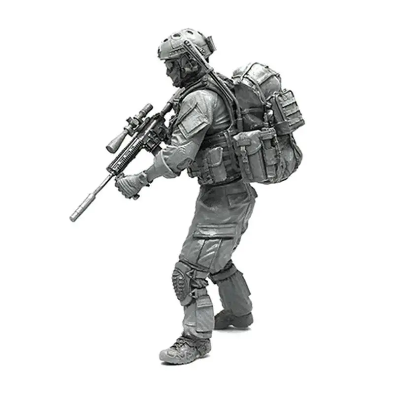 Dongzhur 1/35 Современная американская армейская Красивая полимерная солдатская модель Миниатюрные домашние декоративные изделия ручной работы фигурки из смолы Ah-01