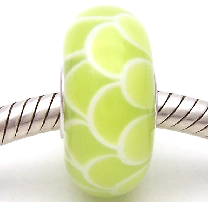 PJG835 100% S925 Sterling Silver Beads Murano Glass beads Fit European Charms Bracelet charms diy jewelry Lampwork GlassBeads | Украшения и
