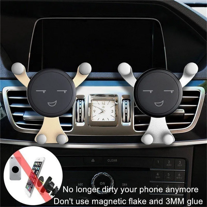car air vent mount mobile phone holder for iphone x 8 samsung universal stand holder for xiaomi redmi 6 gravity support bracket free global shipping