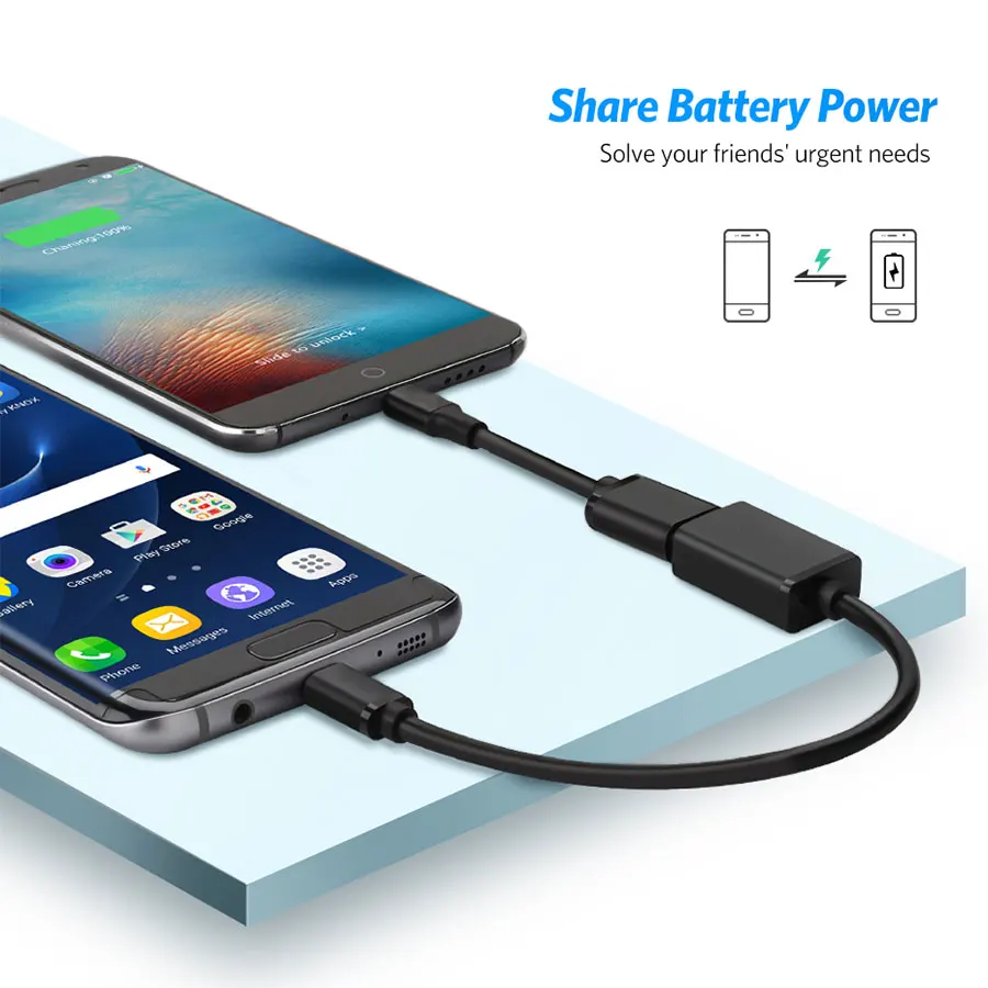 Кабель OTG с Micro USB 17 см для Xiaomi Redmi Note 5 разъем планшета Samsung S6 адаптер 2 0 Android|Кабели