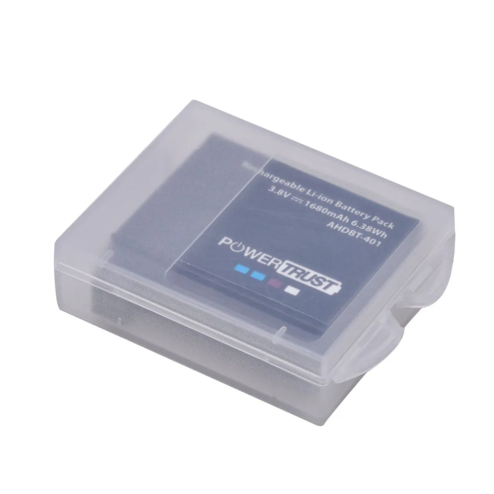 PowerTrust 2 шт 1680mAh AHDBT 401 Go Pro AHDBT-401 AHDBT401 литий-ионный аккумулятор для цифровой камеры для GoPro 4 HD Hero 4 Hero4