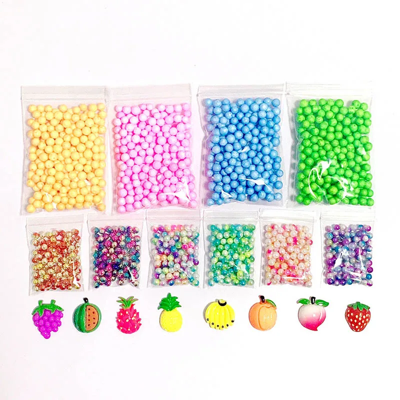 34 шт./компл. Модель глины DIY Slime пенопластовые шарики Подвески со стразами губка Морская звезда жемчуг ломтики аквариум бусины для рукоделия подарок