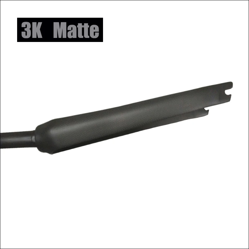 3K Matte TMAEX-дешевая полностью углеродная вилка для велосипеда 700C 1-1/8 3K матовая/глянцевая V тормозная вилка для шоссейного велосипеда, углеродная Велосипедная вилка 370 г - Цвет: 3K Matte