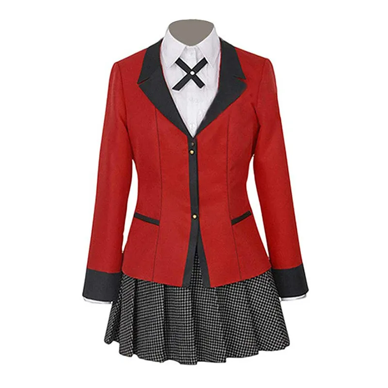 Аниме Kakegurui компульсивный игрок Runa Yomozuki Косплей Костюм Школьная форма для