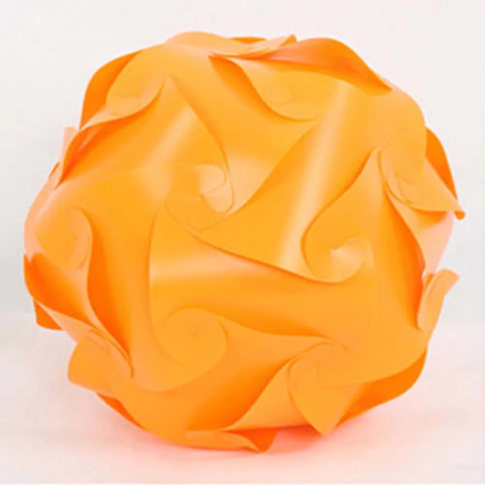 orange 30 шт. элементы Современная IQ головоломка, паззл светильник абажур потолочный абажур креативный DIY люстра светильник - Цвет корпуса: orange