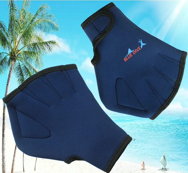2MM Swimming Diving Gloves Paddle Hand Webbed Swim Diving Gloves Training Scuba Diving Equipment Surfing Water Swimming Gloves