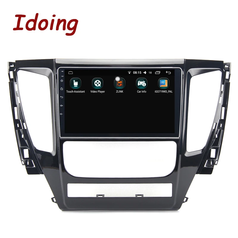 Idoing " 4G+ 64G 2.5D Восьмиядерный автомобильный Android 8,1 радио плеер для MITSUBISHI PAJERO Sport- gps навигация Нет 2 din dvd