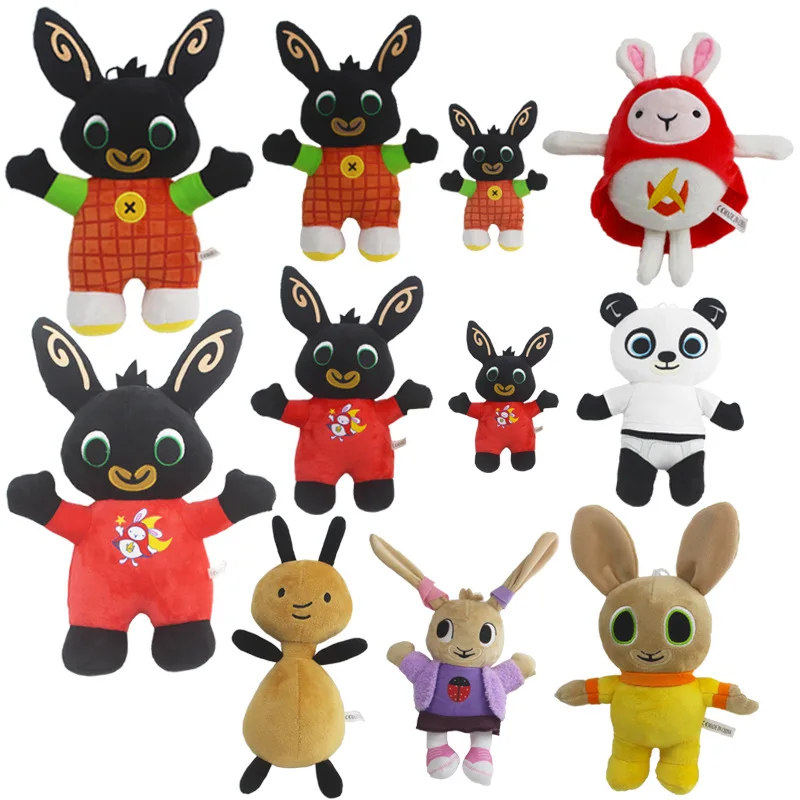 Bing Bunny плюшевая игрушка подвеска зажим Брелок Bing Bunny кукла игрушка Hoppity Voosh чучело Pando кролик игрушка для рождественских подарков