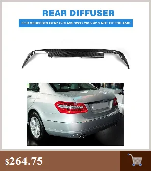 Задний бампер диффузор спойлер для Benz E Class W212 4 двери не бампер AMG 2010 2011 2012 PU Матовый черный окрашенный