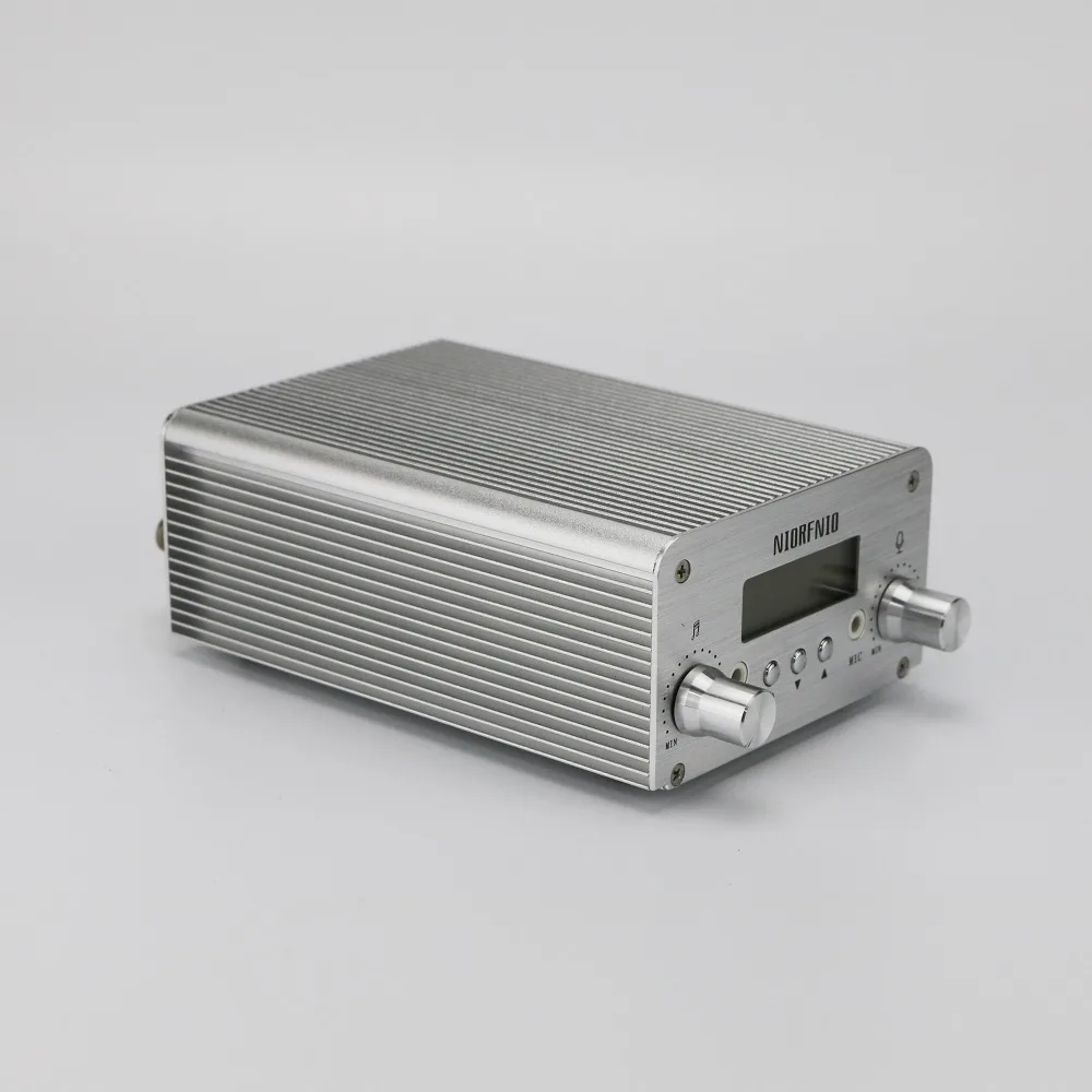 1 W/6 W FM стерео PLL серебряный цвет передатчик для кампуса вещания|Теле- и