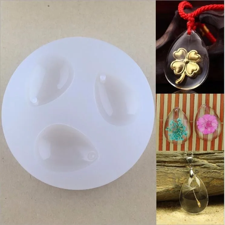 1 шт. DIY силиконовая форма для изготовления Подвески водяная подвеска в форме капли с отверстием ручной работы ювелирные изделия инструменты полимерные формы для ювелирных изделий