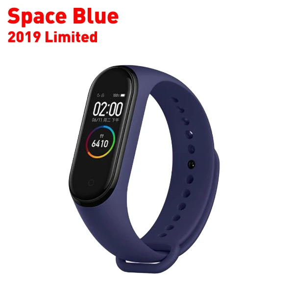 Space Blue Ремешок mi Band 3 4 для Xiao mi band 3/4 ремешок для часов mi 3 4 pulsera correa mi band 3/4 сменный силиконовый браслет - Цвет: Space Blue