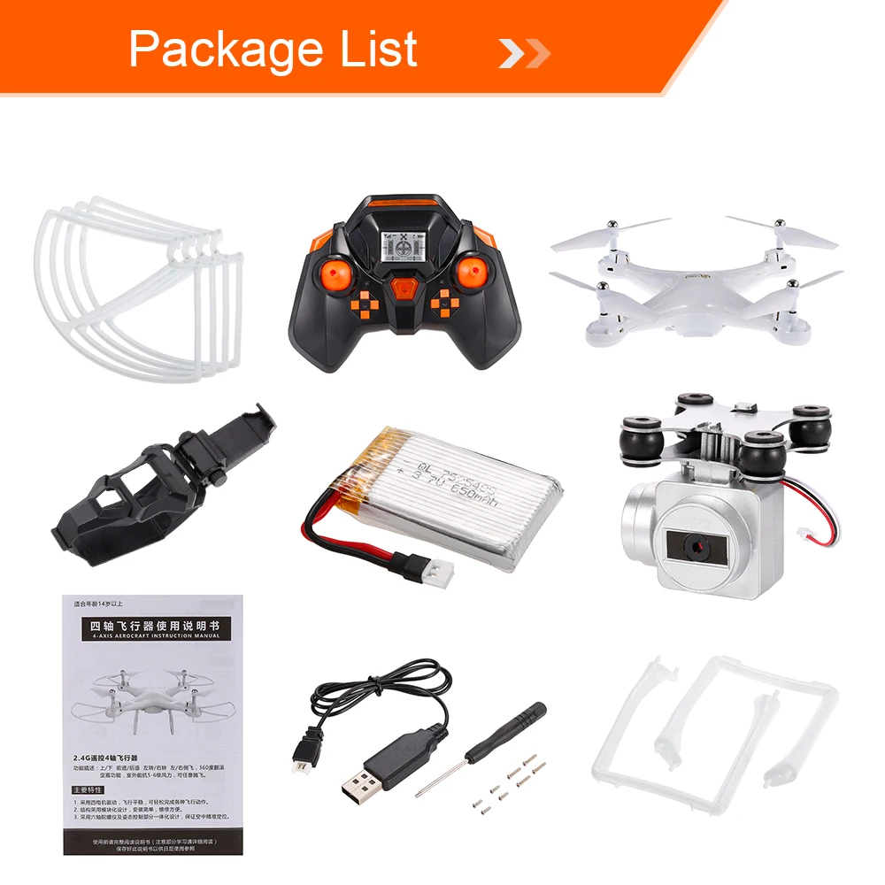 L10 2 4G 0.3MP Камера Дрон Profectional Wi Fi FPV Квадрокоптер 6 осевой гироскоп 3D флип удержания