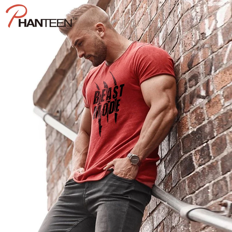 Beast Mode Bulking бренд Фитнес Мужская футболка 2019 Новый Бодибилдинг Мышцы сильная