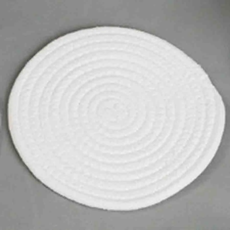 White 8 шт./лот столовая Декор подстаканник Хлопок Веревка Вязание круглый коврик для стола аксессуары для дома кухня тканая Посуда коврик 18 см - Цвет: White