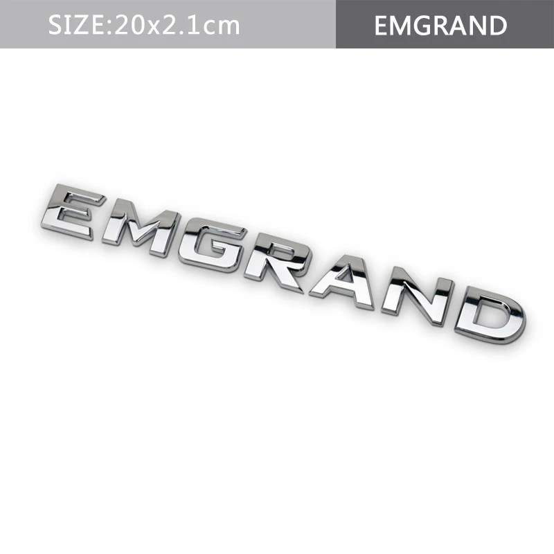 EMGRAND Для ограниченной серии T GDI V6 Спортивная Эмблема для Geely Emgrand EC7 EC8 X7 GX Vision King Kong GT GE CK MK хромированная наклейка для кузова автомобиля - Название цвета: EMGRAND