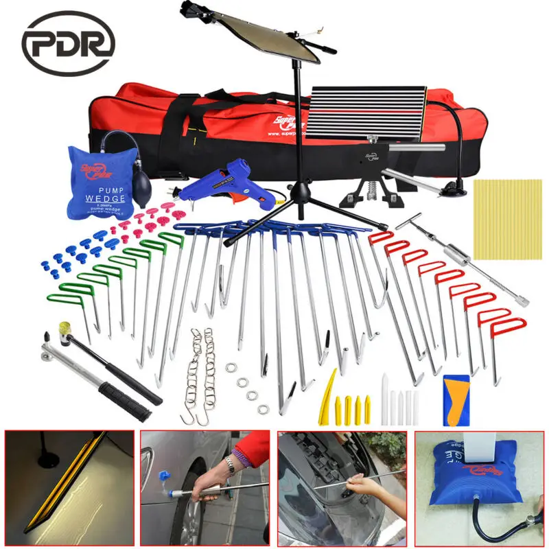 

High Quality PDR Rubber Hammer Crowbars Wedge Pump LEd Line Board Dent Removal Tools