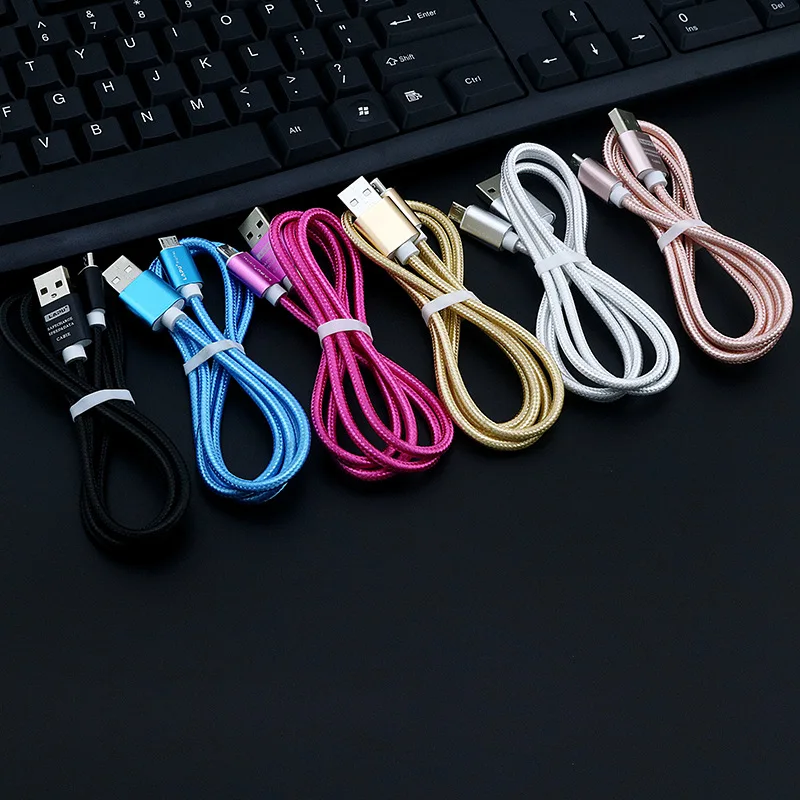 Микро-USB-кабель для зарядки и передачи данных 100 Ач из тонкой меди устройств Android с