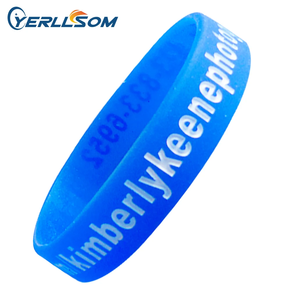 

1000pcs/Lot High Quality Custom Personalized Rubber Bands for promotional gifts Y060311