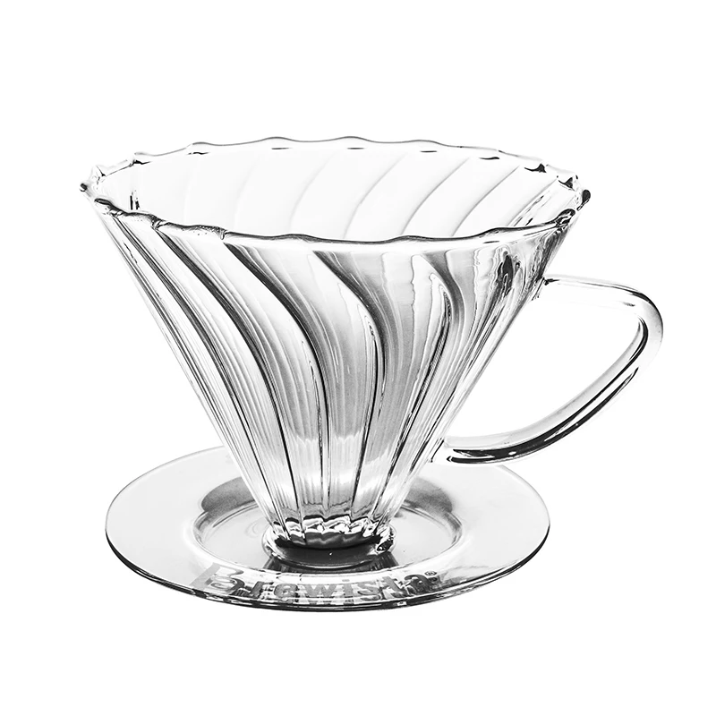 1-2 чашки V60 фильтры для кофе Brewista coffee dripper - Цвет: coffee filter white