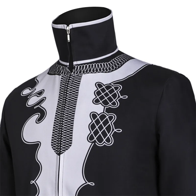

Ainiel Black Panther Jacket Cosplay Costume Superhero Coat T'Challa Black Jacket Halloween Fancy Clothes Carnival Suit Adult Men
