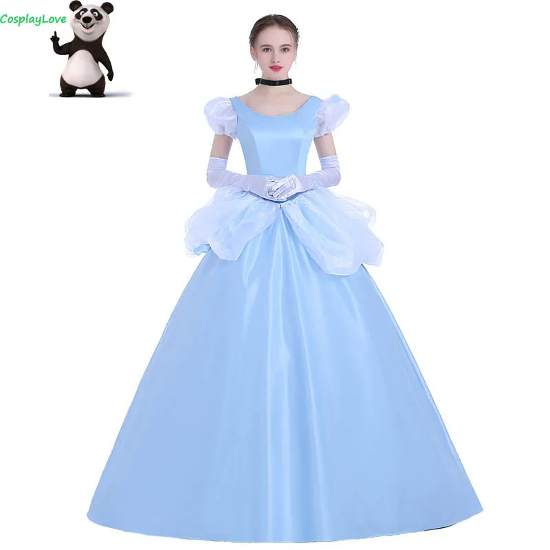 Косплей love The Princess Cinderella необычное синее милое платье для взрослых и детей