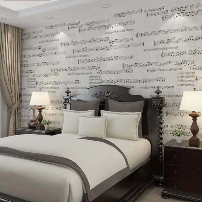 Free Shipping American Village Retro Streets Music Wallpaper Nonwovens Bedroom Piano Room Background Wall wallpaper | Обустройство