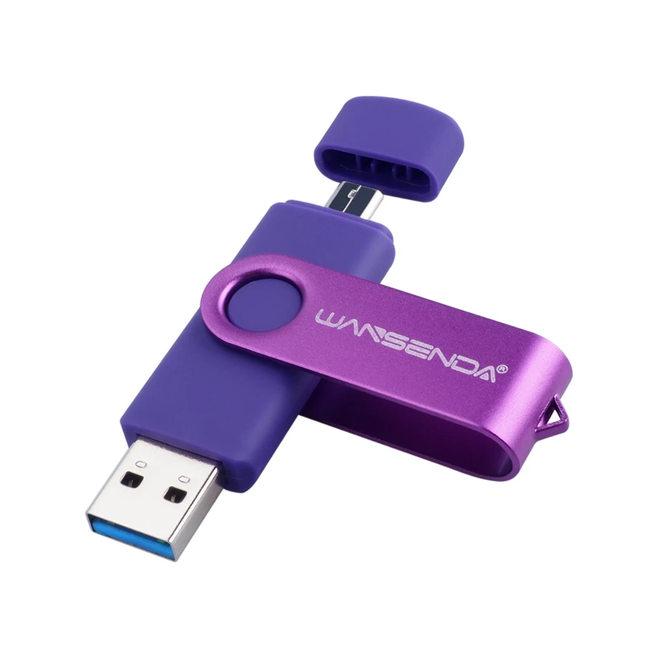 USB 3.0 wansenda OTG USB флеш-накопитель для смартфонов/планшетов/pc 8 ГБ 16 ГБ 32 ГБ 64 ГБ 128 ГБ флешки высокая скорость Флеш накопитель пакет