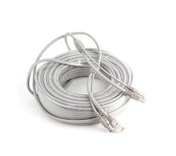Сетевой кабель для системы видеонаблюдения 10 м/33 фута RJ45 CAT5/CAT 5e + удлинитель питания постоянного тока