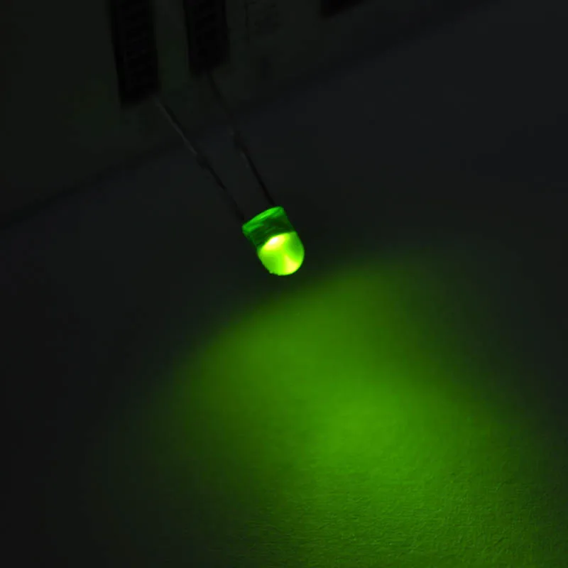 PHISCALE 50 шт. 3 мм зеленый светодиод Круглый с купольным верхним зеленым объективом