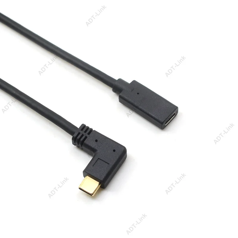 Угловой кабель-удлинитель для передачи данных типа C USB 3 1 мужчин и женщин 0 м 6 8 фут