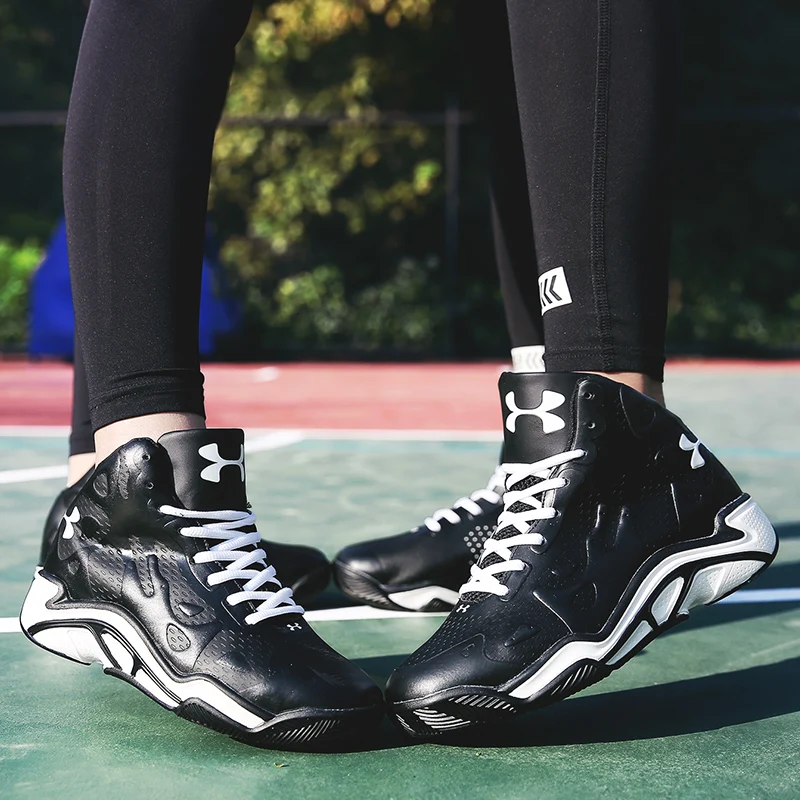 LEIXAG мужские баскетбольные кроссовки с высоким берцем легкие Нескользящие