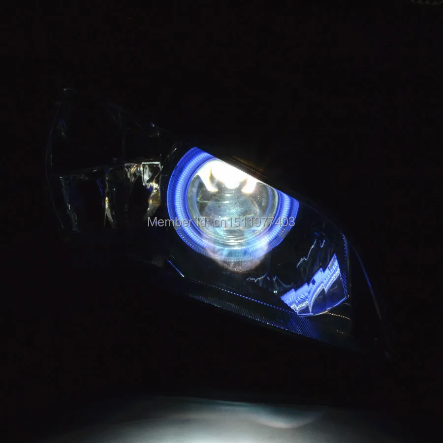 Модифицированный Собранный синий проектор Angel Eyes HID для Honda CBR1000 RR 2004 2007 04 05 06