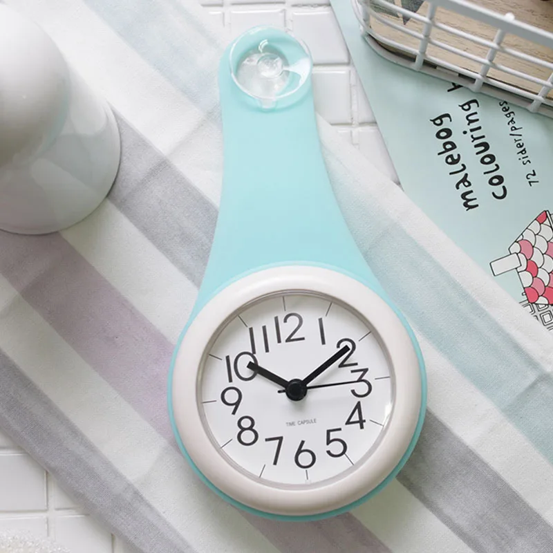 Декоративные настенные часы для ванной комнаты домашний декор самоклеющиеся