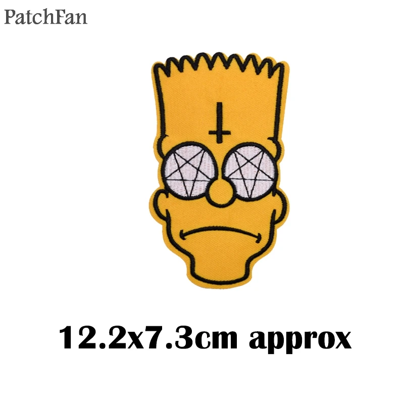 1 Patchfan вышивка мультфильм аппликация нашивки наклейки pour шитье рубашка одежда para куртка переводной Значок Футболка A1645 - Цвет: 1