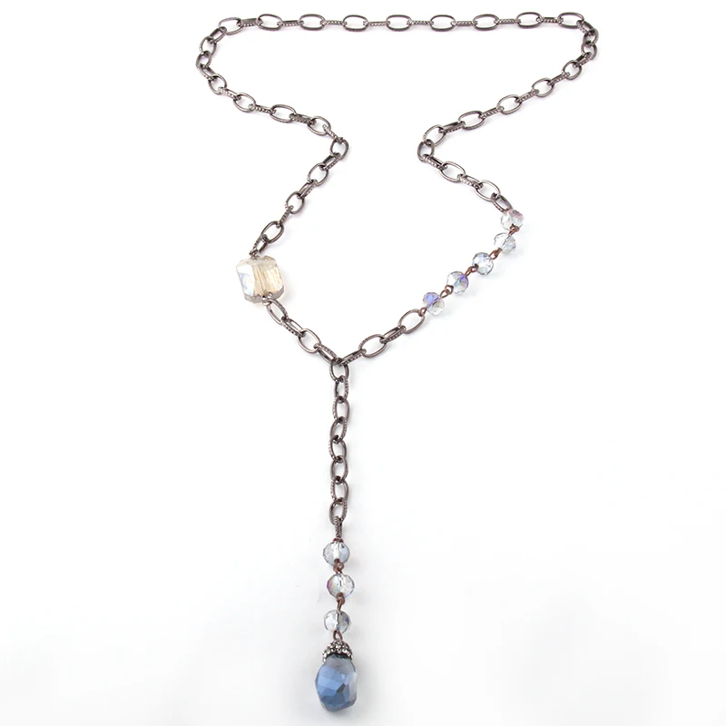 MOODPC модные богемные ювелирные изделия стеклянный хрульный стальной Розарий