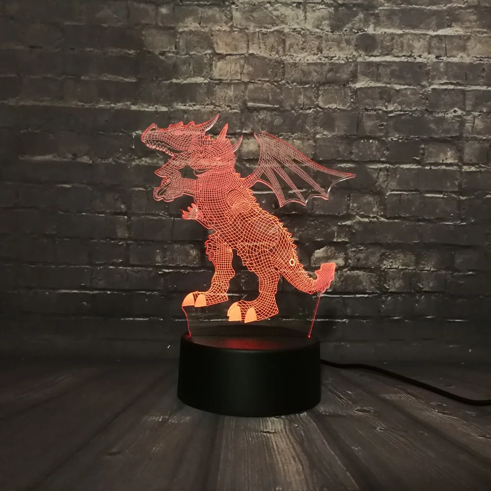Новинка Акриловый 3D животное Лава Динозавр Парк Юрского периода бумажный Дракон