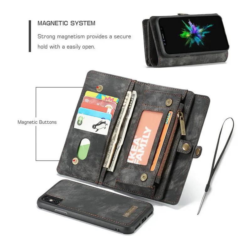 Чехол-Кошелек для huawei mate 20 Pro P20 Lite флип съемный кожаный кошелек телефон сумка с