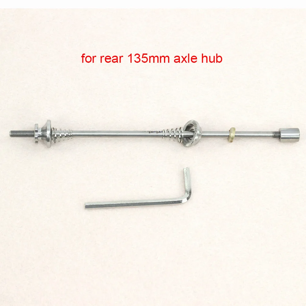 1pcs full ti 135mm Титановые шампуры Ti Quick Release MTB дорожный складной велосипед с шестигранной головкой M4 74 мм 100 мм 130 мм 135 мм MTB медленный выпуск QR шампура - Цвет: 1pcs full ti 135mm