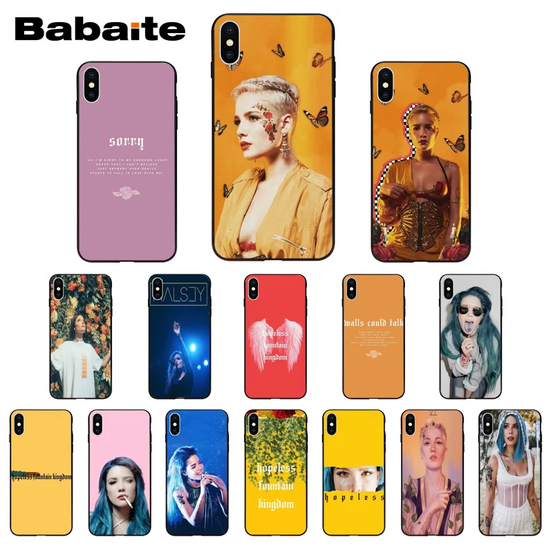 Чехол для телефона Babaite Halsey из ТПУ с надписью Hopeless Kingdom iPhone X XS XR XSMax 6 6S 7 8Plus Xs 5 5s SE 5c11